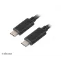 Akasa AK-CBUB26-10BK Cable USB-C a USB-C 1m - USB 3.2 Gen 2 - 10 Gbit/s - 100W PD - Negro