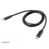 Akasa AK-CBUB26-10BK Cable USB-C a USB-C 1m - USB 3.2 Gen 2 - 10 Gbit/s - 100W PD - Negro