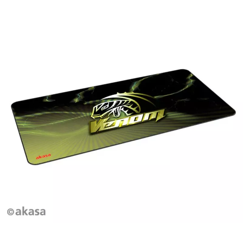 Akasa AK-MPD-03YL Alfombrilla de ratón gaming de goma Pattern - amarillo/negro, 320x270x3 mm