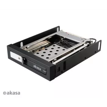 Akasa AK-IEN-08 Adaptador de bahía de 2,5 pulgadas a 3,5 pulgadas - SATA III 6 Gbit/s - plástico/acero inoxidable - negro