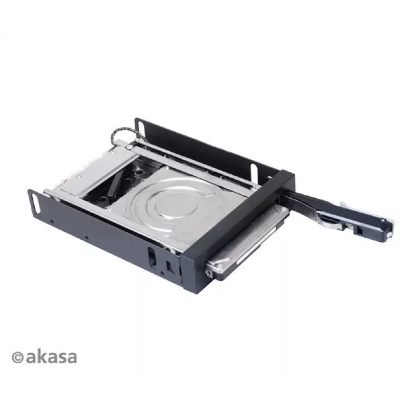 Akasa AK-IEN-08 adaptador de bahía de 2,5 pulgadas a 3,5 pulgadas - SATA III 6 Gbit/s - plástico/acero inoxidable - negro