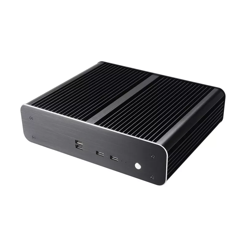 Akasa Euler TX Caja Thin Mini-ITX sin ventilador - aluminio - negra