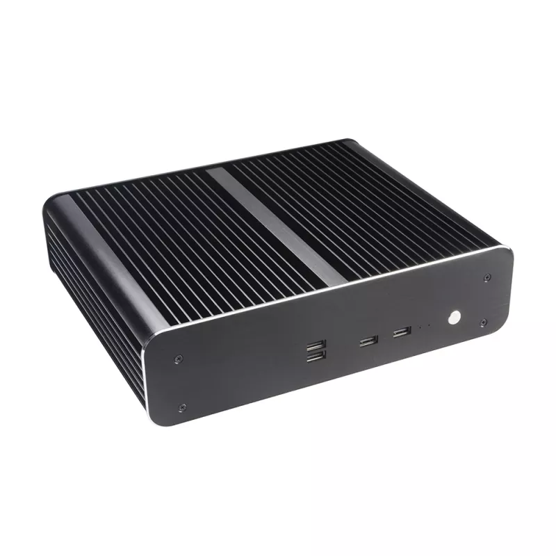 Akasa Euler TX Caja Thin Mini-ITX sin ventilador - aluminio - negra