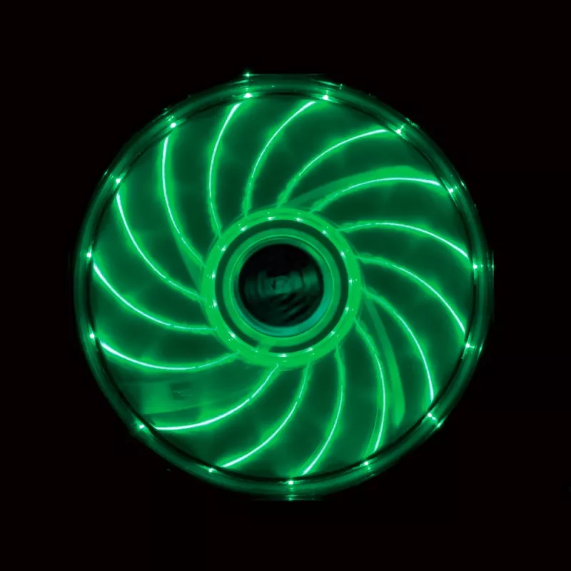 Akasa Vegas AK-FN091-GN Ventilador de caja 120 mm con LED verde