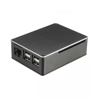 Akasa A-RA02-M1B Caja para Raspberry Pi - aluminio - refrigeración pasiva sin ventilador - negra
