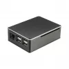 Akasa A-RA02-M1B Caja para Raspberry Pi - aluminio - refrigeración pasiva sin ventilador - negra