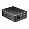 Akasa A-RA02-M1B Caja para Raspberry Pi - aluminio - refrigeración pasiva sin ventilador - negra
