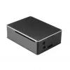 Akasa A-RA02-M1B Caja para Raspberry Pi - aluminio - refrigeración pasiva sin ventilador - negra