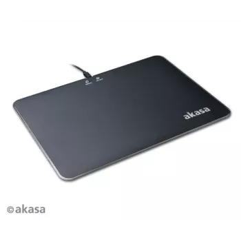 Akasa Vegas X9 Alfombrilla de ratón gaming LED, 350 x 250 mm, USB, negro (AK-MPD-04RB)
