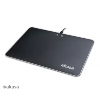 Akasa Vegas X9 Alfombrilla de ratón gaming LED, 350 x 250 mm, USB, negro (AK-MPD-04RB)