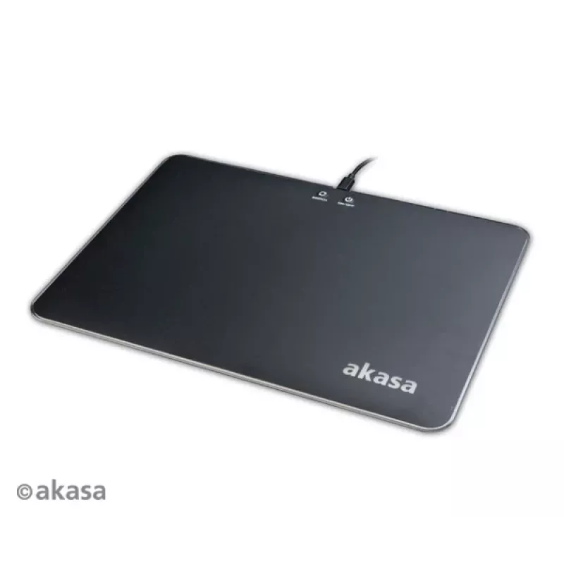 Akasa Vegas X9 Alfombrilla de ratón gaming LED, 350 x 250 mm, USB, negro (AK-MPD-04RB)
