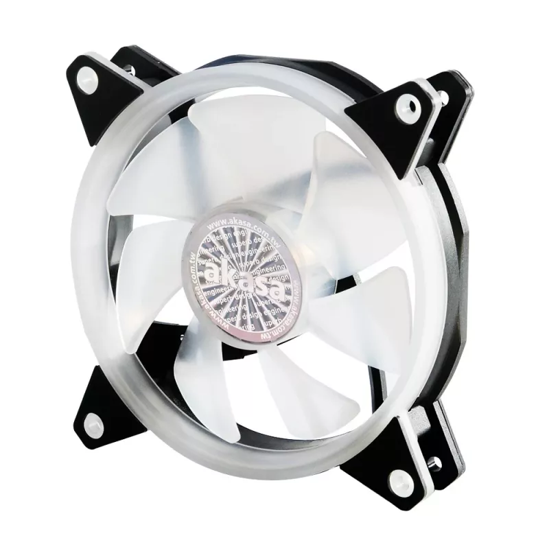 Akasa Vegas R7 Ventilador LED RGB 120 mm, 500-1500 rpm, 41,9 CFM, 23,8 dB(A), PWM, RGB de 4 pines, ASUS Aura Sync, MSI Mystic Light Sync, Gigabyte Fusion