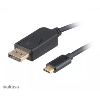 Akasa AK-CBCA11-18BK Cable USB-C a DisplayPort 1,8 m - 4K@60Hz - negro
