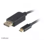 Akasa AK-CBCA11-18BK Cable USB-C a DisplayPort 1,8 m - 4K@60Hz - negro