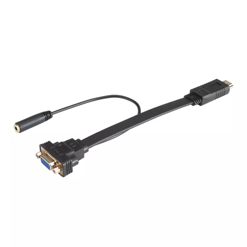Akasa AK-CBHD18-20BK Cable adaptador HDMI a VGA 0,2 m negro