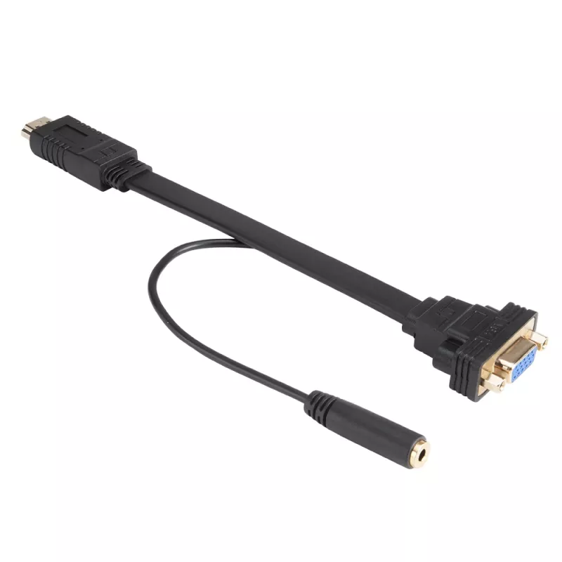 Akasa AK-CBHD18-20BK Cable adaptador HDMI a VGA 0,2 m negro