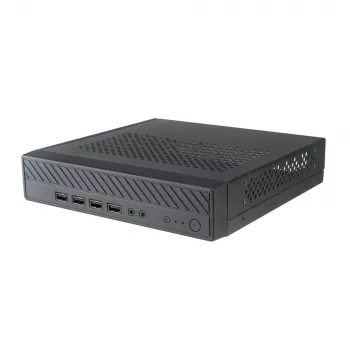 Akasa Cypher MX Caja Thin Mini-ITX, aluminio/SGCC, negra, 1 x HDD/SSD de 2,5