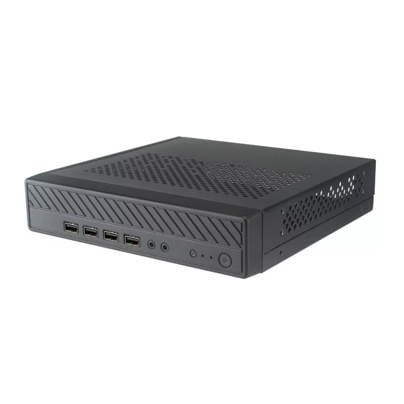Akasa Cypher MX Caja Thin Mini-ITX, aluminio/SGCC, negra, 1 x HDD/SSD de 2,5