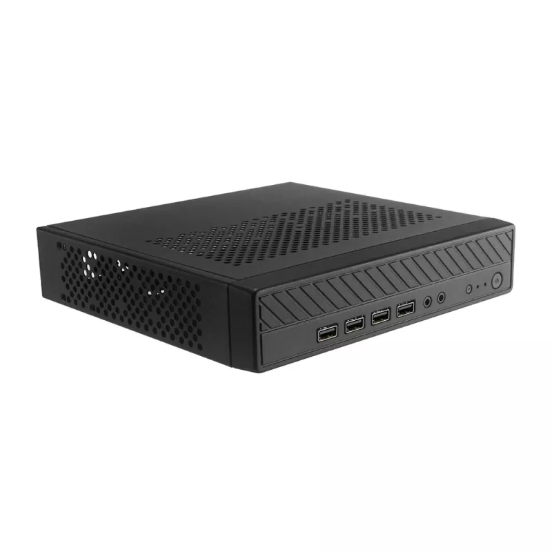 Akasa Cypher MX Caja Thin Mini-ITX, aluminio/SGCC, negra, 1 x HDD/SSD de 2,5