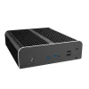 Akasa A-NUC50-M1B Caja NUC sin ventilador - aluminio - negra - UCFF - bahía para unidad de 2,5 inch