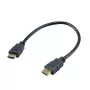 Akasa AK-CBHD25-30BK Cable HDMI 2.0 0,3 m negro