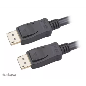 Akasa AK-CBDP23-50BK cable DisplayPort 1.4 5 m Negro