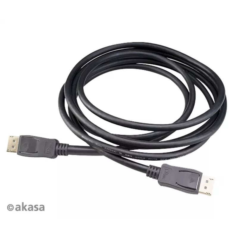 Akasa AK-CBDP23-50BK cable DisplayPort 1.4 5 m Negro