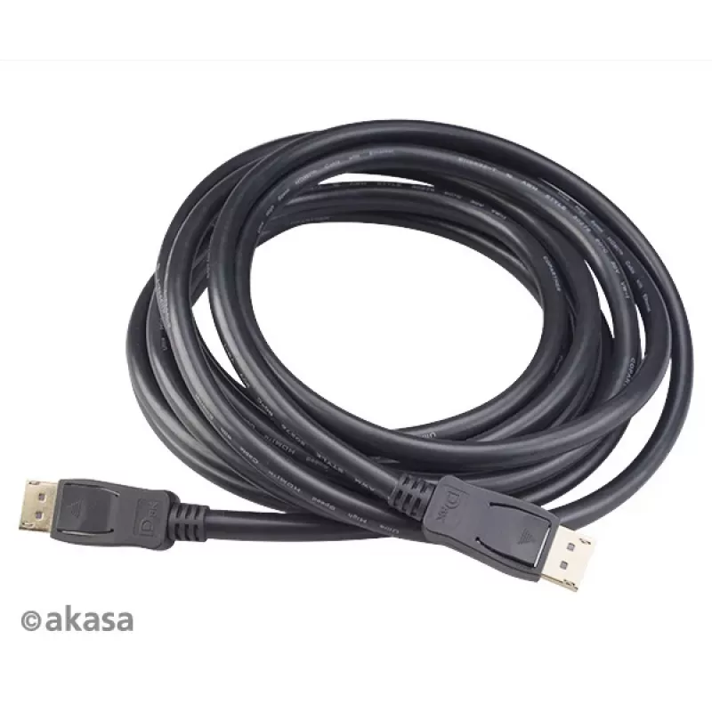 Akasa AK-CBDP23-50BK cable DisplayPort 1.4 5 m Negro