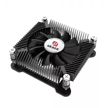 Akasa KS7 disipador CPU Intel LGA 1200/115X Low Profile 16mm de altura con tornillos y backplate