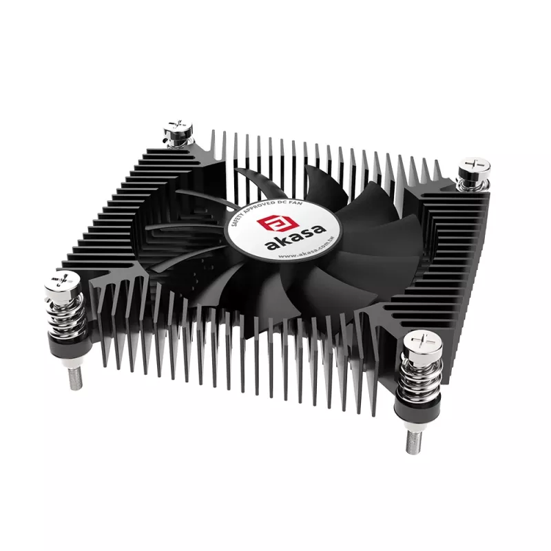 Akasa KS7 disipador CPU Intel LGA 1200/115X Low Profile 16mm de altura con tornillos y backplate