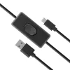 Akasa AK-CBUB58-15BK cable USB 2.0 - USB-A a Micro-USB-B - 1,5 m - Negro