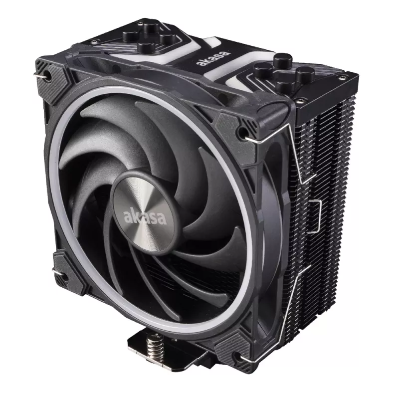 Akasa Soho H4 Disipador de CPU, 120 mm, 500-2000 RPM, 31,8 dB, 52,91 CFM