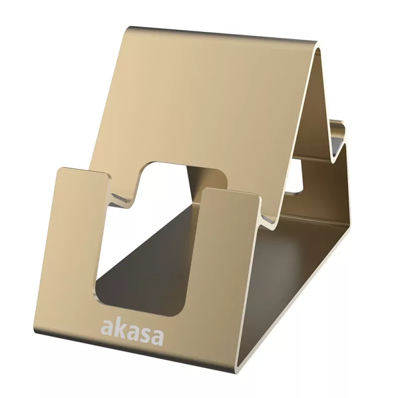 Akasa Aries Pico soporte de aluminio para smartphone y tablet Oro