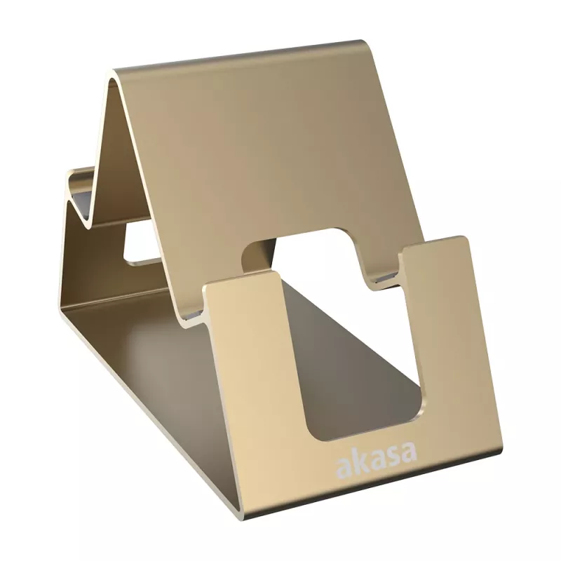 Akasa Aries Pico soporte de aluminio para smartphone y tablet Oro