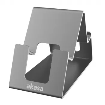 Akasa Aries Pico soporte de aluminio para teléfono y tablet Gris