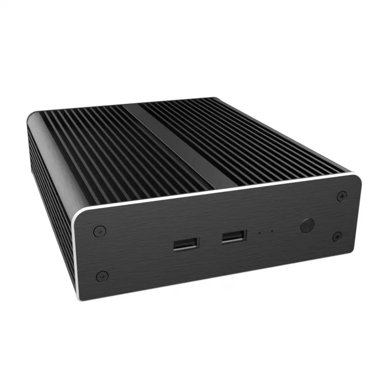 Akasa Newton NE carcasa Mini-ITX - Negra - Aluminio - Sin ventilador - HDD/SSD de 2,5