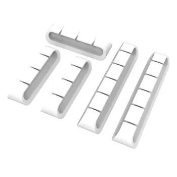 Akasa organizador de cables 3x3 puertos + 2x5 puertos Blanco