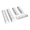 Akasa organizador de cables 3x3 puertos + 2x5 puertos Blanco
