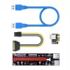 Akasa tarjeta adaptadora PCIe Riser 6 sets para minería de GPU X16 a X1
