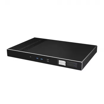 Akasa Galileo TU Plus Intel LGA1700 carcasa Thin Mini-ITX 1U sin ventilador - Negra