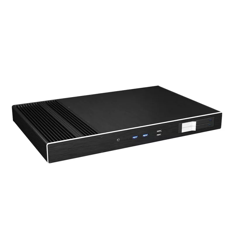 Akasa Galileo TU Plus Intel LGA1700 carcasa Thin Mini-ITX 1U sin ventilador - Negra