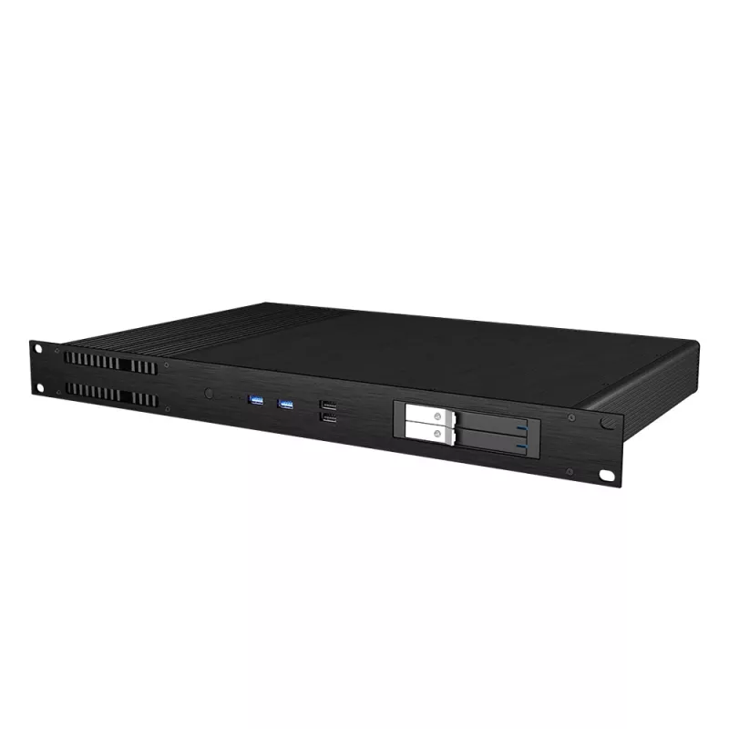 Akasa Galileo TU1 Plus Intel LGA1700 carcasa Thin Mini-ITX 1U sin ventilador - Negra