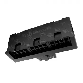 Akasa G-Nexus P24 adaptador 12VHPWR de 90° conector 12+4 pines a 3x conector hembra de 8 pines, 600W, Negro