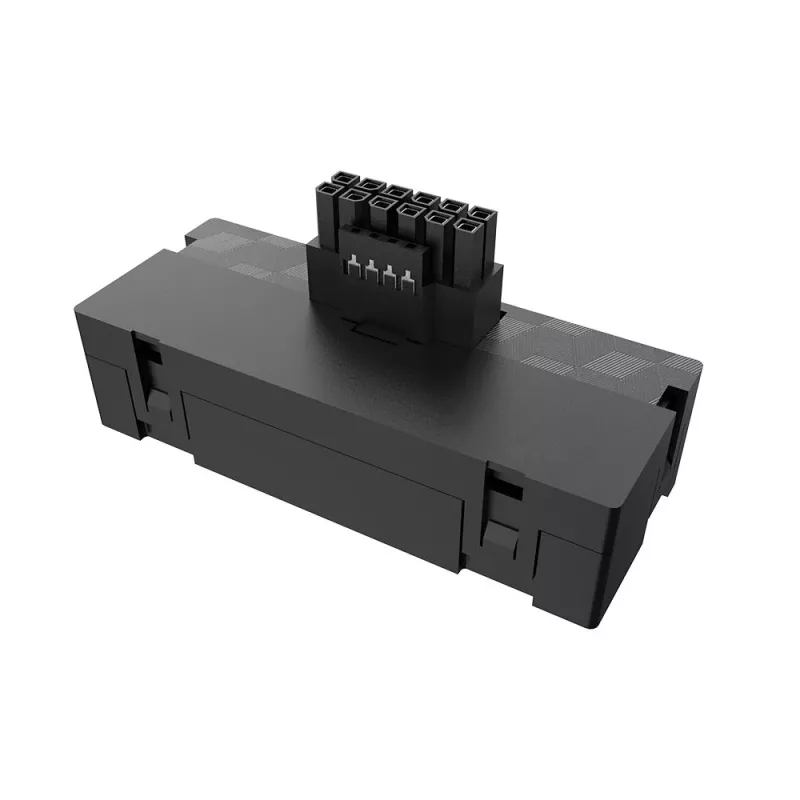 Akasa G-Nexus P24 adaptador 12VHPWR de 90° conector 12+4 pines a 3x conector hembra de 8 pines, 600W, Negro
