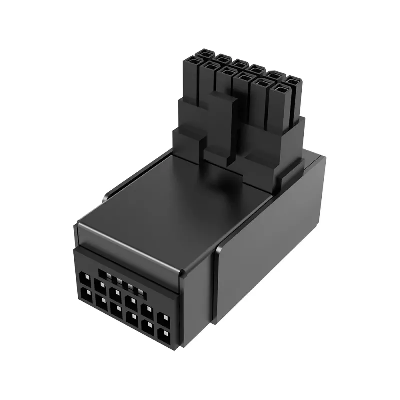Akasa G-Nexus P16 Plus adaptador de alimentación GPU 12V-2x6 de 90 grados con carcasa metálica - negro
