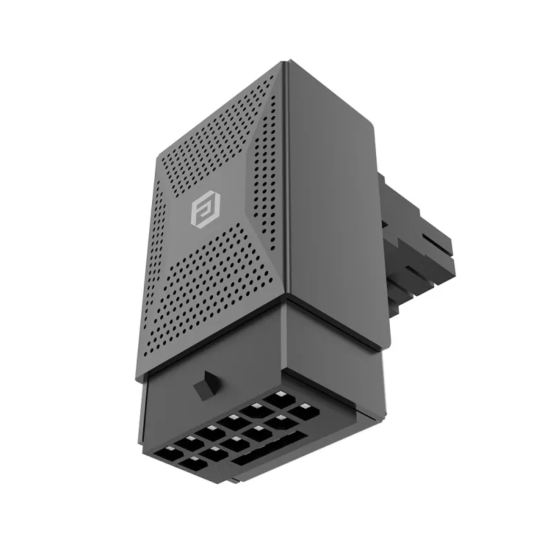 Akasa G-Nexus P16 Plus adaptador de alimentación GPU 12V-2x6 de 90 grados con carcasa metálica - negro