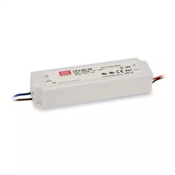 SYNERGY21 MEAN WELL LPV-60-24 driver LED de tensión constante 60W 24V 2,5A IP67