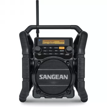 Sangean U-5 DBT (Utility 50) negra - radio portátil DAB+/FM con Bluetooth, IP64, 7W RMS