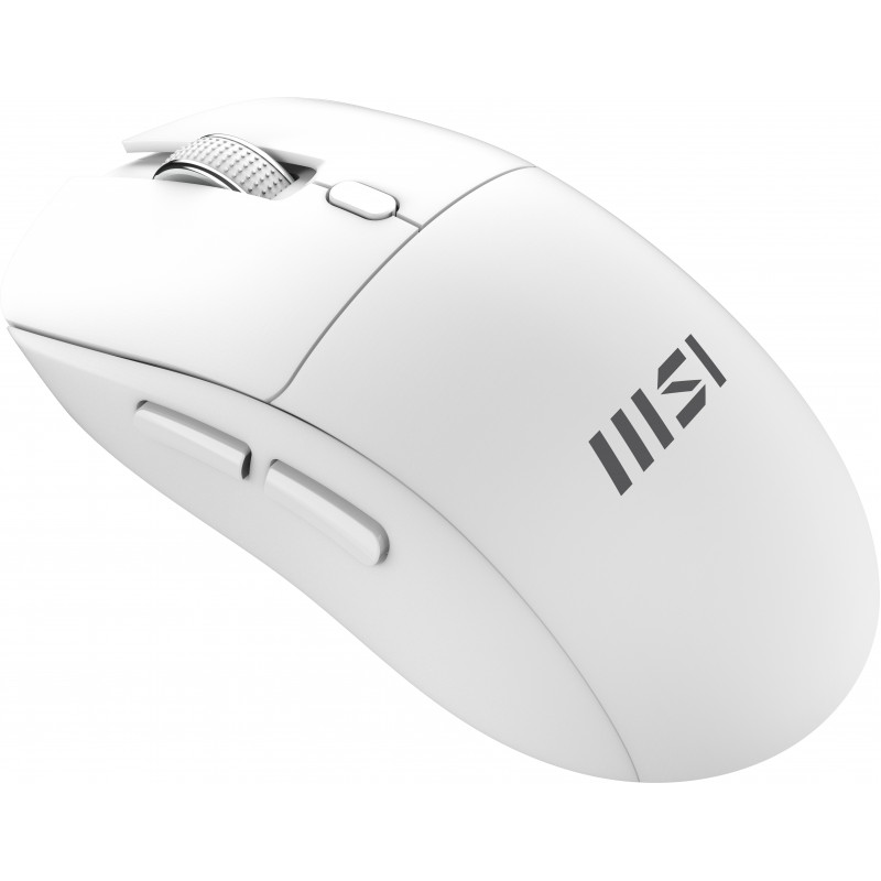 MSI FORGE K210 W Combo White FR - Conjunto de teclado y ratón USB con cable, distribución francesa AZERTY, retroiluminación Rainbow RGB, ratón óptico de 6400 DPI