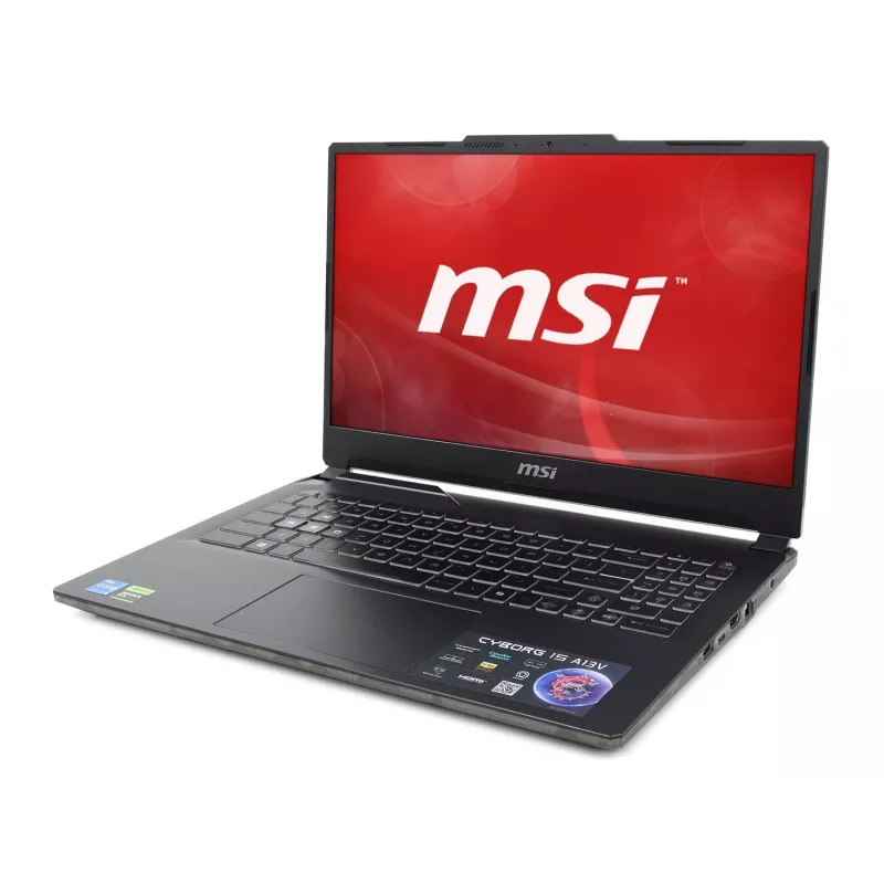 MSI Cyborg 15 A13VE-2416XPL - Intel Core i5-13420H, 15,6 inch Full HD 144Hz, 16GB DDR5, 512GB NVMe SSD, NVIDIA GeForce RTX 4050, Sin sistema operativo, Translucent Black